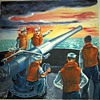  WW2 Navy war paintings done by my grandfather
