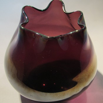 Purple vase Art Nouveau - Rindskopf ? - Art Glass