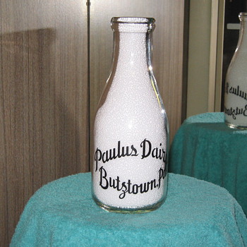 Paulus Dairy. Butztown / Bethlehem Pa. - Bottles
