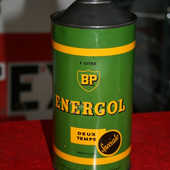 bp energol oil can