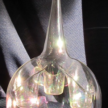 Art glass hanging votive holder