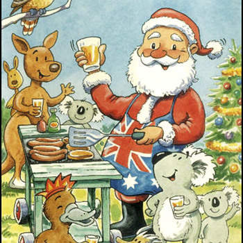 CHRISTMAS GREETINGS TO ALL FORM DOWN UNDER OZZIE CARDS - Christmas