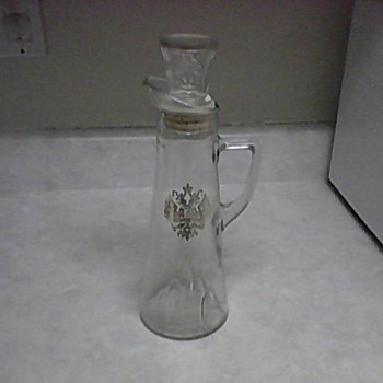 DECANTER WITH RUSSIAN EMBLEM