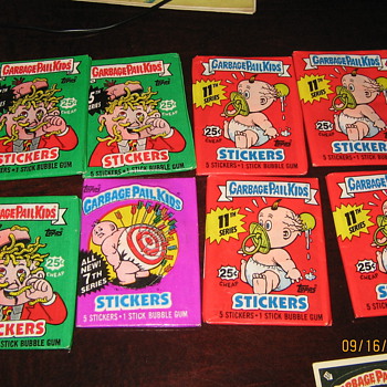 Garbage Pail kids gum and  cards