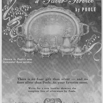 1950 Poole Silver Advertisements