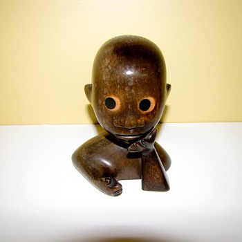 Rare Hagenauer African Childs Head - Figurines