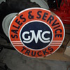 GMC Sales & Service sign (double sided)