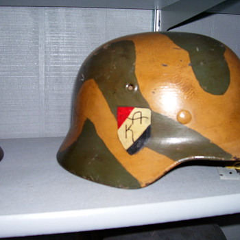 WWII German Helmet - Military and Wartime