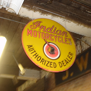 Early Indian Motorcycle sign - Signs