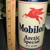 SOCONY VACUUM ALL CARDBOARD OIL CAN, PEGASUS,ARTIC SPECIAL