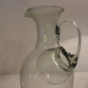 Hand Blown Glass Pitcher