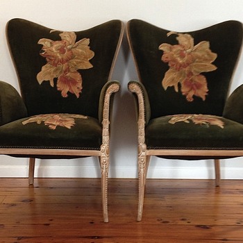 Art Deco Hollywood Regency chairs - Furniture