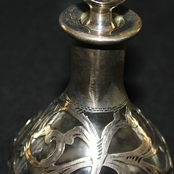 Sterling Overlay Perfume Bottle