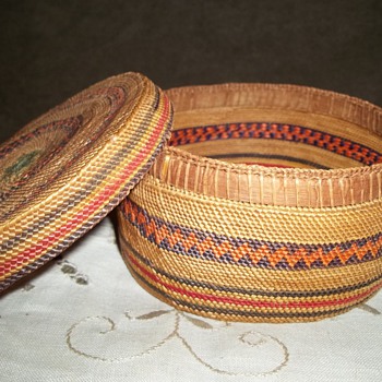 Native American Basket, Made by Either The Makah or Nootka Tribe