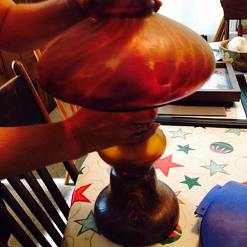 Antique Oil Lamp with Kosmos Brenner Burner - Lamps
