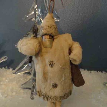 Cotton Santa with scrap face