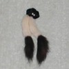 Ladies Fur & Pearls Pin Brooch