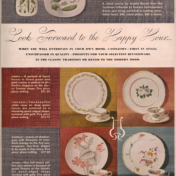 1950 Castleton China Advertisement