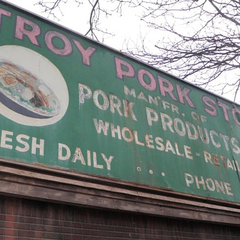 All your meat and more..at the Troy Pork Store! - Signs