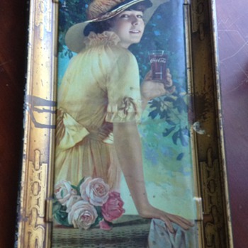 Original ( I hope ) 1916 coca cola "Elaine" tray - Coca-Cola