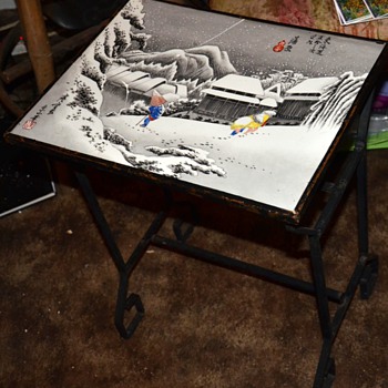 Large Japanese or Chinese Tile Table - Asian