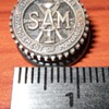 screwback lapel pin "SAM"
