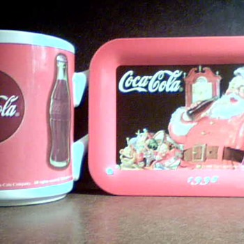 Coca Cola cup and Tip Tray