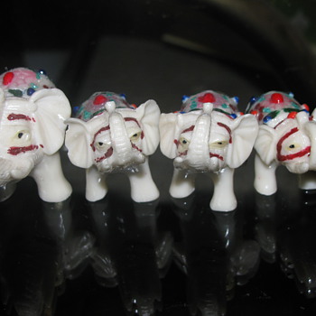 White elephant family - Animals