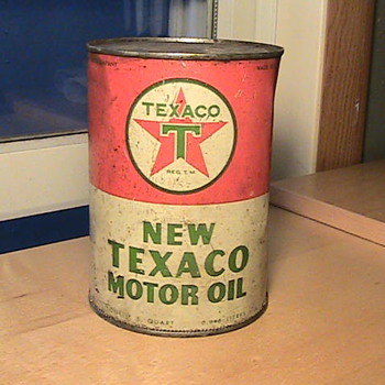 New Texaco Motor Oil Can