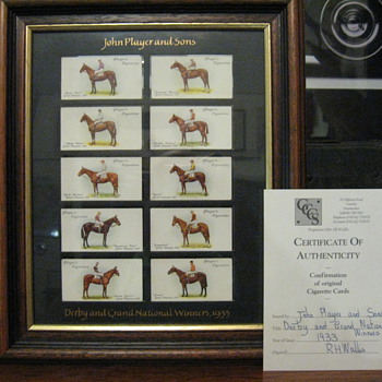JOHN PLAYERS AND SONS /DERBY AND GRAND NATIONAL WINNERS 1933 - Tobacciana