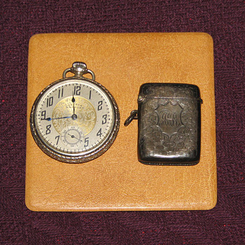 Vintage Dueber Hampden Pocket Watch....and Match Safe