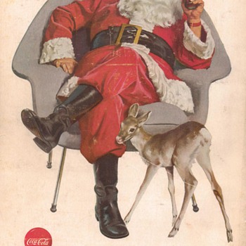 1956 - Coca Cola Advertisement - Christmas