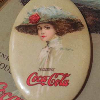 1910 Coca-Cola Pocket Mirror - Coca-Cola