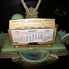 Small metal desk calendar salesman sample 1962