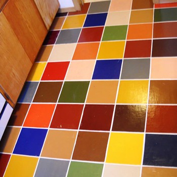 Painted kitchen floor