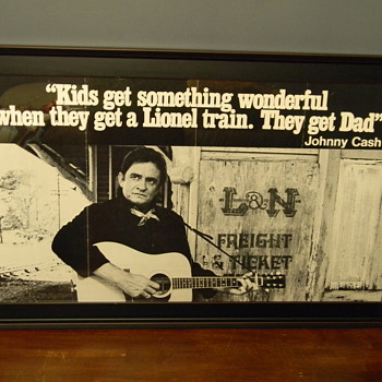 Rare Johnny Cash Promotional Poster for Lionel Trains? - Posters and Prints