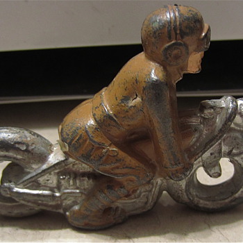 Manoil metal Motorcycle Rider, 1930 era