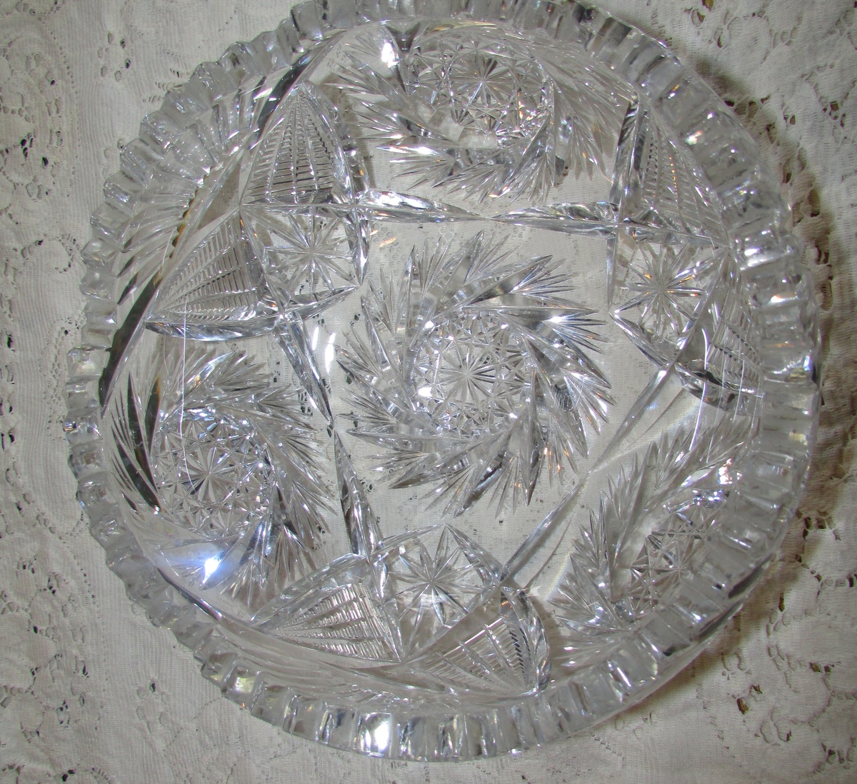 Vintage Crystal cut glass bowl Collectors Weekly