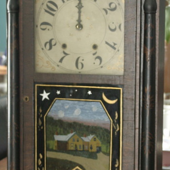 antique, very large clock marked 1818