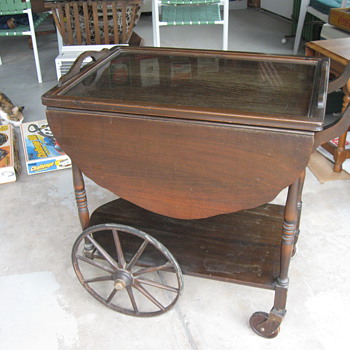 Old serving table cart - Furniture