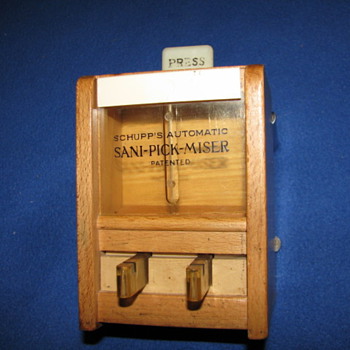 Vintage Tooth Pick Dispencer - Advertising