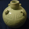 green asian vase