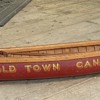 Hybrid display sample canoe model (aka "salesman sample") with elements of both Carleton Canoe and Old Town companies.