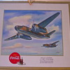 2 Original 1943 Coca Cola WW2 Airplane Hangers