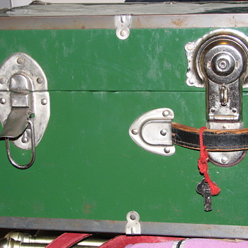 Green Steamer Trunk
