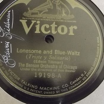 1920's signed Victor record. Thrift store find. - Records