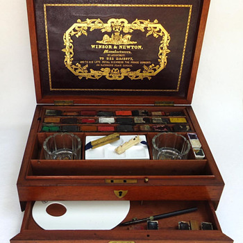 Watercolour Paint Box c.1862 - Victorian Era