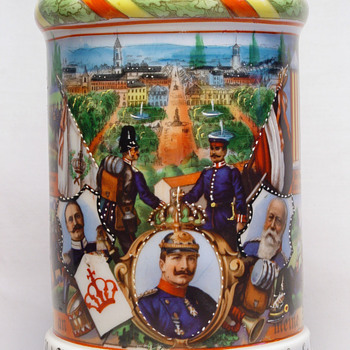 Imperial German Reservist’s stein of Grenadier Moll - Breweriana
