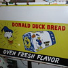 Donald Duck Bread Sign Tin 1940's