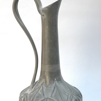 Pewter Wine Jug (I think) by A.E. Chanal, France, circa 1920ish - Art Deco